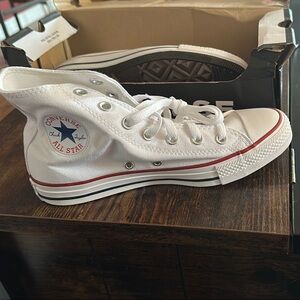 Converse White High-Top Sneakers